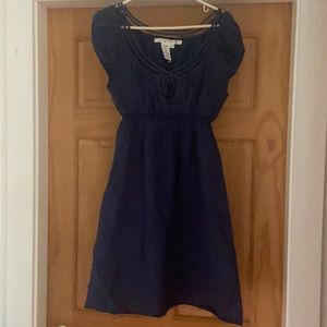 Linen Super cute max studio navy  dress size m